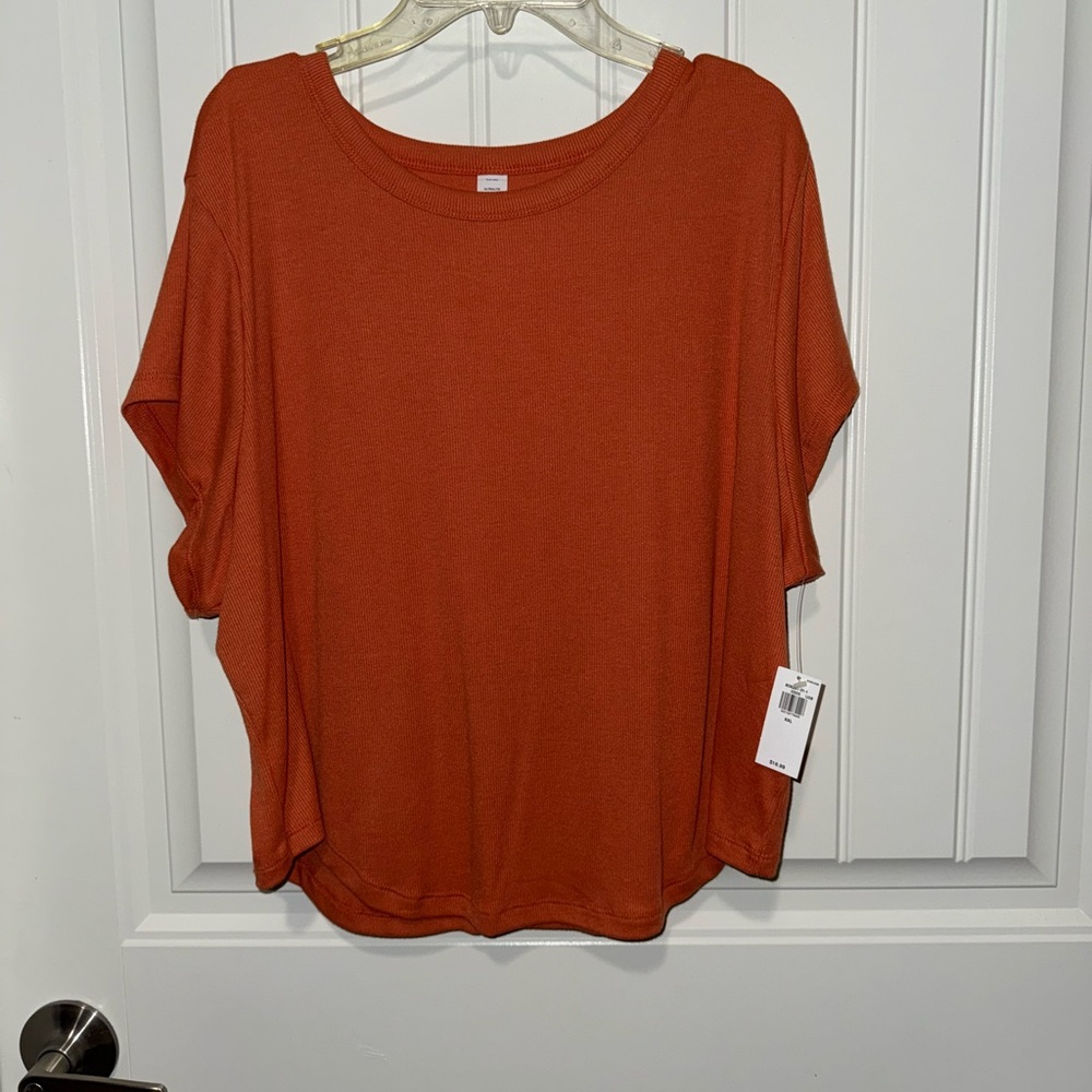 Women's Orange Crop Top Tshirt